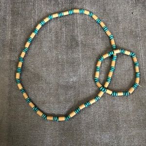 Beaded Choker and Bracelet